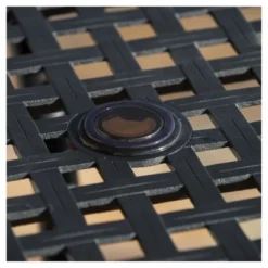 Cayman Square Cast Aluminum Table - Black Sand - Christopher Knight Home -Outdoor Living Shop GUEST a5d77673 4ea0 4337 8cbe 368daa8ff680