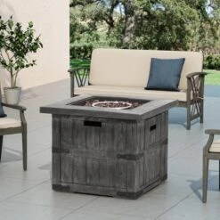 Finethy Outdoor 40000 BTU Light Weight Concrete Square Fire Pit Wood Gray - Christopher Knight Home 14 Finethy Outdoor 40000 BTU Light Weight Concrete Square Fire Pit Wood Gray - Christopher Knight Home -Outdoor Living Shop GUEST a6b9726a 188c 462d ae86 5456c47b038e