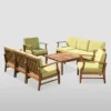 9pc Perla Acacia Wood Patio Conversation Set - Teak - Christopher Knight Home -Outdoor Living Shop GUEST a70b95c3 c38a 47fb 8d03 97dcb2677e7a