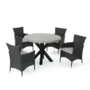 Sanibel 5pc Wicker Dining Set - Gray - Christopher Knight Home -Outdoor Living Shop GUEST a7835a20 8db8 4dfa 95bb c857768e1fdc