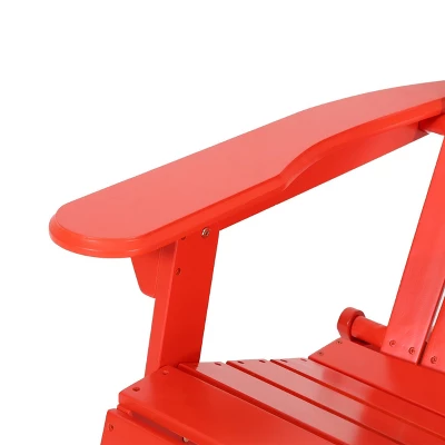 Malibu Outdoor Acacia Wood Adirondack Chair Red - Christopher Knight Home 9 Malibu Outdoor Acacia Wood Adirondack Chair Red - Christopher Knight Home - Image 7