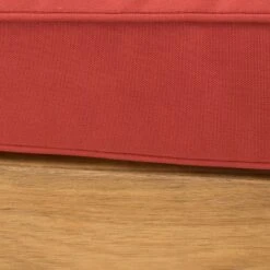 2pk Oana Outdoor Acacia Wood Right Arm Loveseat & Coffee Table With Cushion Teak/Red - Christopher Knight Home -Outdoor Living Shop GUEST a8fa85bd 69c6 4d47 8a1f 17c23c8122d7