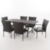 Warwick 7pc Wicker Dining Set - Brown - Christopher Knight Home -Outdoor Living Shop GUEST a9618c72 d8dd 4acd 9378 1d427e61e9ba