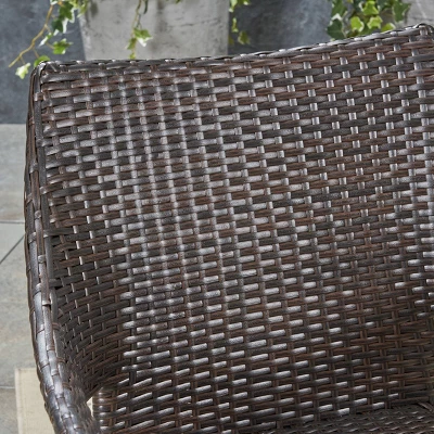 Damon 7pc Wood & Wicker Expandable Dining Set - Natural/Brown - Christopher Knight Home 4 Damon 7pc Wood & Wicker Expandable Dining Set - Natural/Brown - Christopher Knight Home - Image 2