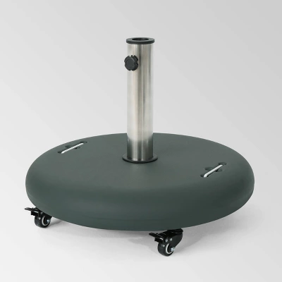 88lb Hayward Round Umbrella Base With Wheels - Christopher Knight Home 10 88lb Hayward Round Umbrella Base With Wheels - Christopher Knight Home - Image 8