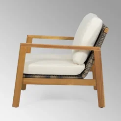 Nova 2pk Acacia Wood Club Chairs - Teak/Gray/Beige - Christopher Knight Home -Outdoor Living Shop GUEST ab943c29 41ce 477c a5a7 dfb2b109996c