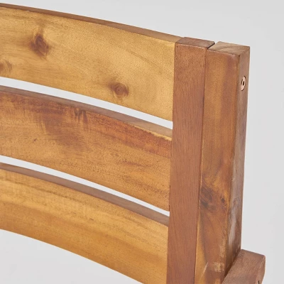 Balfour 9pc Acacia Wood Dining Set - Teak - Christopher Knight Home 4 Balfour 9pc Acacia Wood Dining Set - Teak - Christopher Knight Home - Image 2