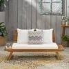 Sedona Wooden Loveseat - Teak/White - Christopher Knight Home 2 Sedona Wooden Loveseat - Teak/White - Christopher Knight Home -Outdoor Living Shop GUEST acab575f c376 43cf 95a2 3167db65ba21