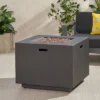 Wellington 33" Square Iron Gas Fire Pit - Brushed Brown - Christopher Knight Home -Outdoor Living Shop GUEST acffc13a 39a7 4cbe a313 71964a3fd73a