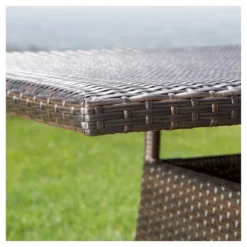 Corsica Rectangle Wicker Dining Table - Multi Brown - Christopher Knight Home -Outdoor Living Shop GUEST ad7092bd d213 4197 8e99 077cc2b66eb6