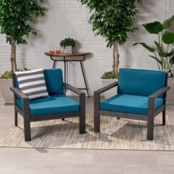 Santa Ana 2pk Acacia Wood Club Chairs - Christopher Knight Home -Outdoor Living Shop GUEST addecaf4 09d3 4d93 8403 8ff22ddaf5cb