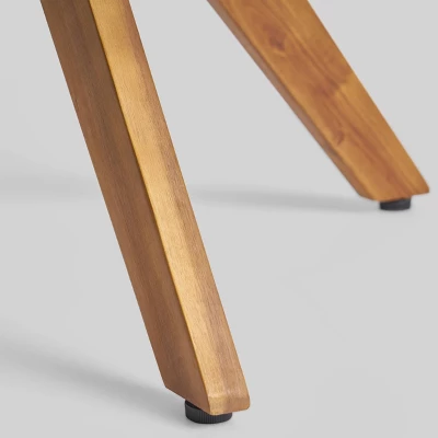 Alondra 5pc Acacia Wood Square Dining Set - Teak - Christopher Knight Home 8 Alondra 5pc Acacia Wood Square Dining Set - Teak - Christopher Knight Home - Image 6