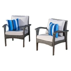 Honolulu Set Of 2 Outdoor Wicker Club Chair With Cushion - Christopher Knight Home 10 Honolulu Set Of 2 Outdoor Wicker Club Chair With Cushion - Christopher Knight Home -Outdoor Living Shop GUEST afb840c8 4e19 4006 819c 93e242b68459