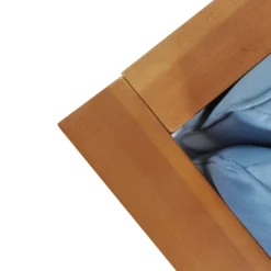 2pc Brava Outdoor Acacia Wood Left Arm Loveseat & Coffee Table With Cushion Teak/Blue - Christopher Knight Home -Outdoor Living Shop GUEST b0a40172 9a2e 4219 98ff 8b67e45d8e1a