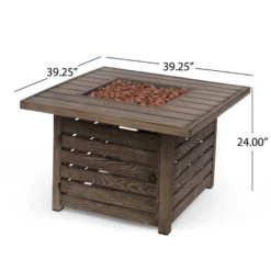 Elberton Outdoor Square Fire Pit - Brown - Christopher Knight Home 18 Elberton Outdoor Square Fire Pit - Brown - Christopher Knight Home -Outdoor Living Shop GUEST b0b622be 1b82 42d5 b56d 7810fcb8d399