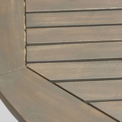 Cedros 5pc Acacia Wood And Wicker Dining Set - Christopher Knight Home 7 Cedros 5pc Acacia Wood And Wicker Dining Set - Christopher Knight Home - Image 5