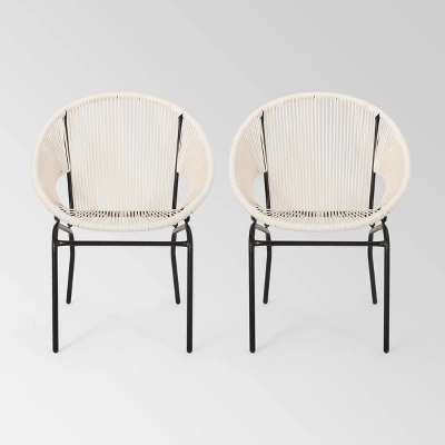 Nusa 2pk Faux Rattan Patio Club Chairs - Christopher Knight Home 8 Nusa 2pk Faux Rattan Patio Club Chairs - Christopher Knight Home - Image 6
