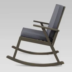 Champlain 3pc Acacia Wood Rocking Chairs Set - Gray/Dark Gray - Christopher Knight Home -Outdoor Living Shop GUEST b18fb89d b729 4049 843e c4afb84a071c