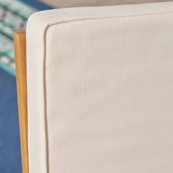 Candel Acacia Wood Rocking Patio Chair Teak / Cream - Christopher Knight Home -Outdoor Living Shop GUEST b272045f 5129 4296 84e8 2880031590fc