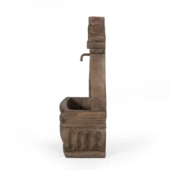 Finley Outdoor Single Spout Fountain - Light Brown - Christopher Knight Home -Outdoor Living Shop GUEST b617d8b4 bd9a 4e1c 9728 f9ec1ca46d40