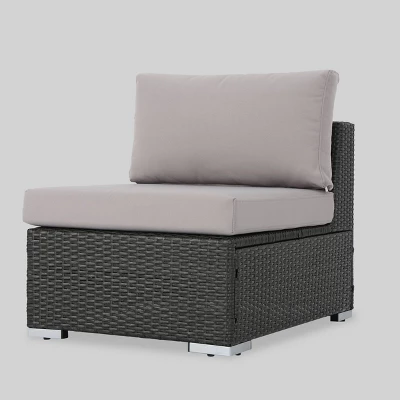 Santa Rosa 9pc Wicker Patio Sectional Sofa Set - Gray/Silver - Christopher Knight Home 9 Santa Rosa 9pc Wicker Patio Sectional Sofa Set - Gray/Silver - Christopher Knight Home - Image 7