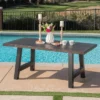 Valencia Rectangle Light Weight Concrete Dining Table - Brown Stone Finish - Christopher Knight Home -Outdoor Living Shop GUEST b6681ff2 237e 44bf 8a38 272c73feea7c