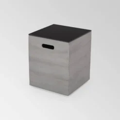 Langton Rectangular 56" Light Weight Concrete Gas Fire Pit With Tank Holder Dark Gray - Christopher Knight Home -Outdoor Living Shop GUEST b6720822 0e9a 46e2 a736 c84cc8bc9bf3