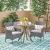 Jillian 3pc Acacia Wood & Wicker Bistro Set - Gray/Gray/Silver - Christopher Knight Home -Outdoor Living Shop GUEST b74c14cf 9a51 4332 951f 26101de61ee9