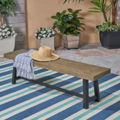 Raphael Acacia Wood Bench - Christopher Knight Home -Outdoor Living Shop GUEST b9a3b428 ceb9 429a b2f6 1847d6f3eec7