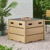 Archie Outdoor Square Fire Pit - Brown - Christopher Knight Home -Outdoor Living Shop GUEST ba68b816 125b 416a 8931 5227f2e1ce1e