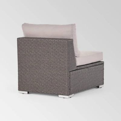 Santa Rosa Wicker Patio Accent Chair - Gray - Christopher Knight Home 4 Santa Rosa Wicker Patio Accent Chair - Gray - Christopher Knight Home - Image 2