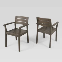 Christopher Knight Home 7pc Stamford Acacia Patio Dining Set Gray -Outdoor Living Shop GUEST bc583a8e 285f 404f 8854 41bce85fbae5
