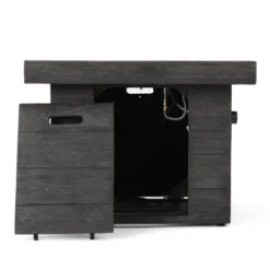 Puerta 5pc All-Weather Wicker Patio Club Chairs With Firepit Brown/Gray - Christopher Knight Home -Outdoor Living Shop GUEST bcb7aa81 5659 4a49 9a54 ba7e061fe71b