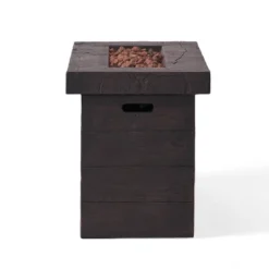 Custer Outdoor Rectangular Fire Pit - Brown - Christopher Knight Home -Outdoor Living Shop GUEST bd8d911b c19c 4427 8570 4ae4943f91b3