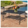 Petra Rectangle Iron Patio Coffee Table - Black - Christopher Knight Home -Outdoor Living Shop GUEST bd998987 45aa 44f6 ae15 6158af96e87d