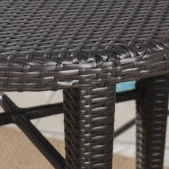 Dominica 5pc Wicker Round Bar Set Multibrown/Light Brown - Christopher Knight Home -Outdoor Living Shop GUEST be1a6380 d280 4d78 96bd c4ea2f286d2c