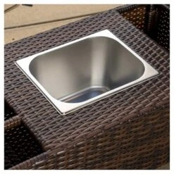 Bahama Wicker Bar Cart - Brown - Christopher Knight Home -Outdoor Living Shop GUEST be2a4dbb ecb3 402c 826f 91453bcea04c