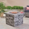 Angeles Outdoor Square Fire Pit - Gray - Christopher Knight Home -Outdoor Living Shop GUEST bf33fe26 0a28 4051 a991 cb1b084af800
