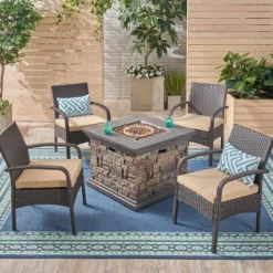 Christopher Knight Home 5pc Cordoba Wrought Iron Outdoor Patio Fire Pit Furniture Set With Club Chairs 14 Christopher Knight Home 5pc Cordoba Wrought Iron Outdoor Patio Fire Pit Furniture Set With Club Chairs -Outdoor Living Shop GUEST bf48021e c56a 442d be10 f46eaf58a796