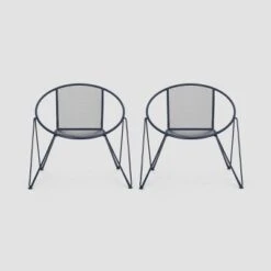 Georgia 2PK Iron Modern Club Chair - Christopher Knight Home -Outdoor Living Shop GUEST c08a1b6d 6932 443f 9bd4 9949bd1a2335