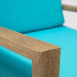 Santa Ana 4pc Acacia Wood Chat Set - Brushed Light Brown/Teal - Christopher Knight Home 10 Santa Ana 4pc Acacia Wood Chat Set - Brushed Light Brown/Teal - Christopher Knight Home -Outdoor Living Shop GUEST c1ee2748 e4ec 4f36 a8ad 46c16a584aa3