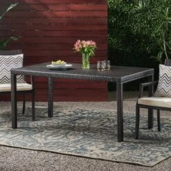Rhode Island Rectangular Wicker Dining Table - Multibrown - Christopher Knight Home 9 Rhode Island Rectangular Wicker Dining Table - Multibrown - Christopher Knight Home -Outdoor Living Shop GUEST c22d63f9 8105 403d 9b00 0fc2e4a7169b