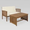 Carolina 2pc Acacia Loveseat And Coffee Table - Christopher Knight Home 1 Carolina 2pc Acacia Loveseat And Coffee Table - Christopher Knight Home -Outdoor Living Shop GUEST c4a306cb bdef 4eda a903 49c6431d2c19