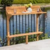 Rectangle Caribbean Acacia Wood Balcony Bar Table - Natural - Christopher Knight Home 1 Rectangle Caribbean Acacia Wood Balcony Bar Table - Natural - Christopher Knight Home -Outdoor Living Shop GUEST c4b9f387 96f4 482f a9b5 f64476dedfac