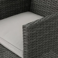 Cypress 5pc Round Wicker Patio Dining Set - Gray - Christopher Knight Home -Outdoor Living Shop GUEST c4e6575f ebc7 4fe7 b505 13ecc9935c65