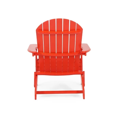 Malibu Outdoor Acacia Wood Adirondack Chair Red - Christopher Knight Home 7 Malibu Outdoor Acacia Wood Adirondack Chair Red - Christopher Knight Home - Image 5