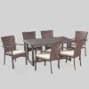 Westley 7pc Wicker Patio Dining Set - Brown - Christopher Knight Home -Outdoor Living Shop GUEST c5c8d076 2088 4d0f 9c05 6c91233914be