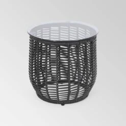 Boynton Wicker Side Table - Christopher Knight Home -Outdoor Living Shop GUEST c7627857 28b2 4aa3 984b 21a2360662be