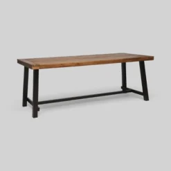 Carlisle Rectangle Acacia And Iron Patio Dining Table - Christopher Knight Home -Outdoor Living Shop GUEST c7a7d968 1402 4368 aa7c 4ad9bd106196
