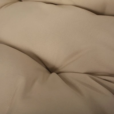 Greystone Indoor/Outdoor Wicker Hanging Chair With 8' Chain - Brown/Tan - Christopher Knight Home 9 Greystone Indoor/Outdoor Wicker Hanging Chair With 8' Chain - Brown/Tan - Christopher Knight Home - Image 7